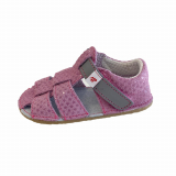 Sandálky EF Barefoot Růžovo šedá
