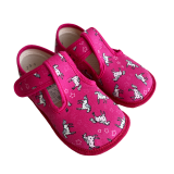 Beda Barefoot Textilní obuv BF 060010/W růžový koník