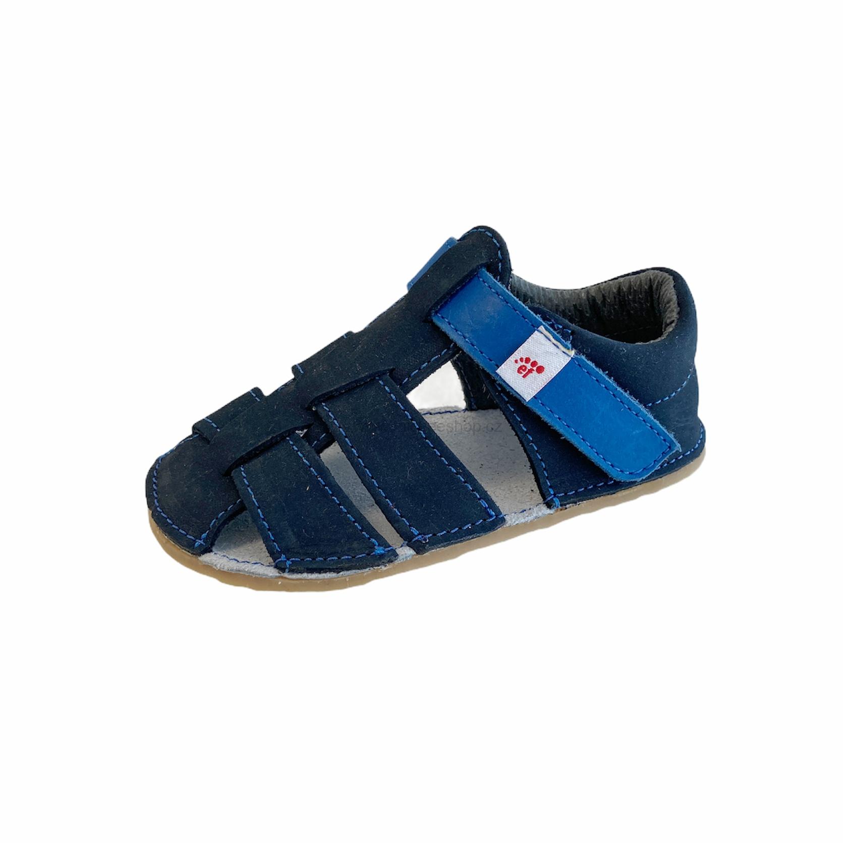 Sandálky EF Barefoot Tmavě modrá vel. 29