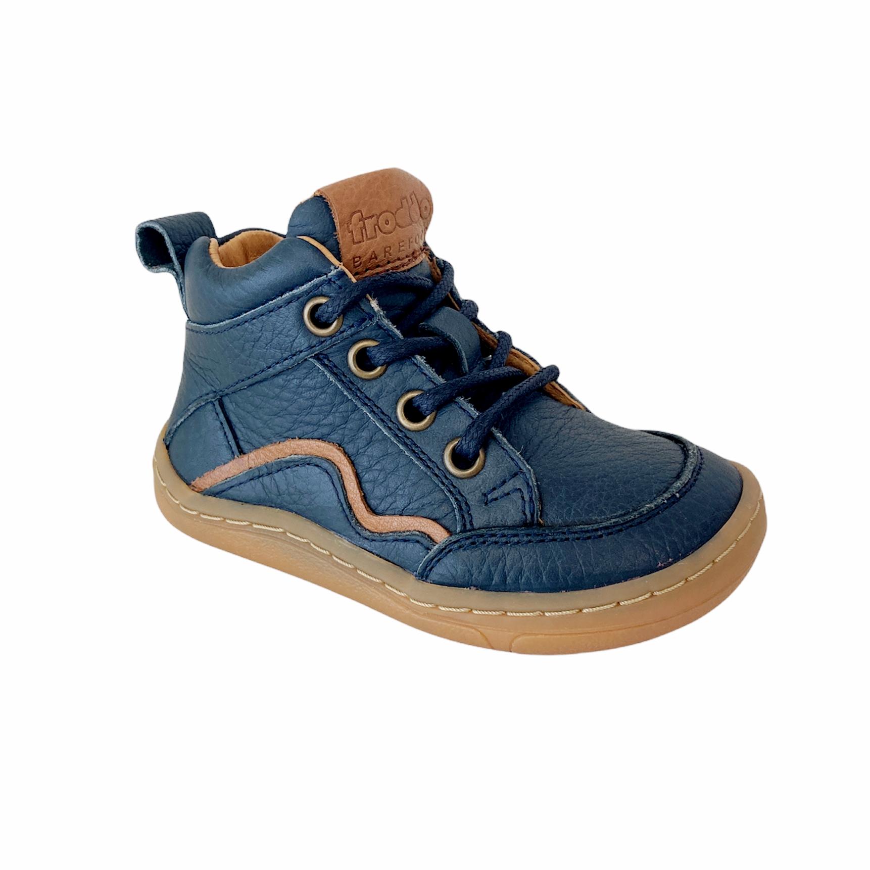 Froddo Barefoot podzimní kotníková obuv Lace-Up Blue vel. 22